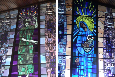 stained glass windows